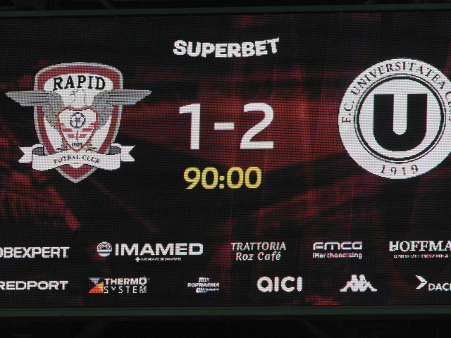 Rapid a înregistrat un alt rezultat slab în campionat, pierzând pe teren propriu cu Universitatea Cluj, iar această victorie a ardelenilor a plimbat echipa din Giulești în zona retrogradării