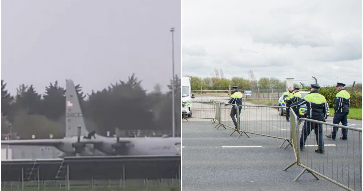 Bărbat pe pistă la Shannon: S-a urcat pe avion militar american