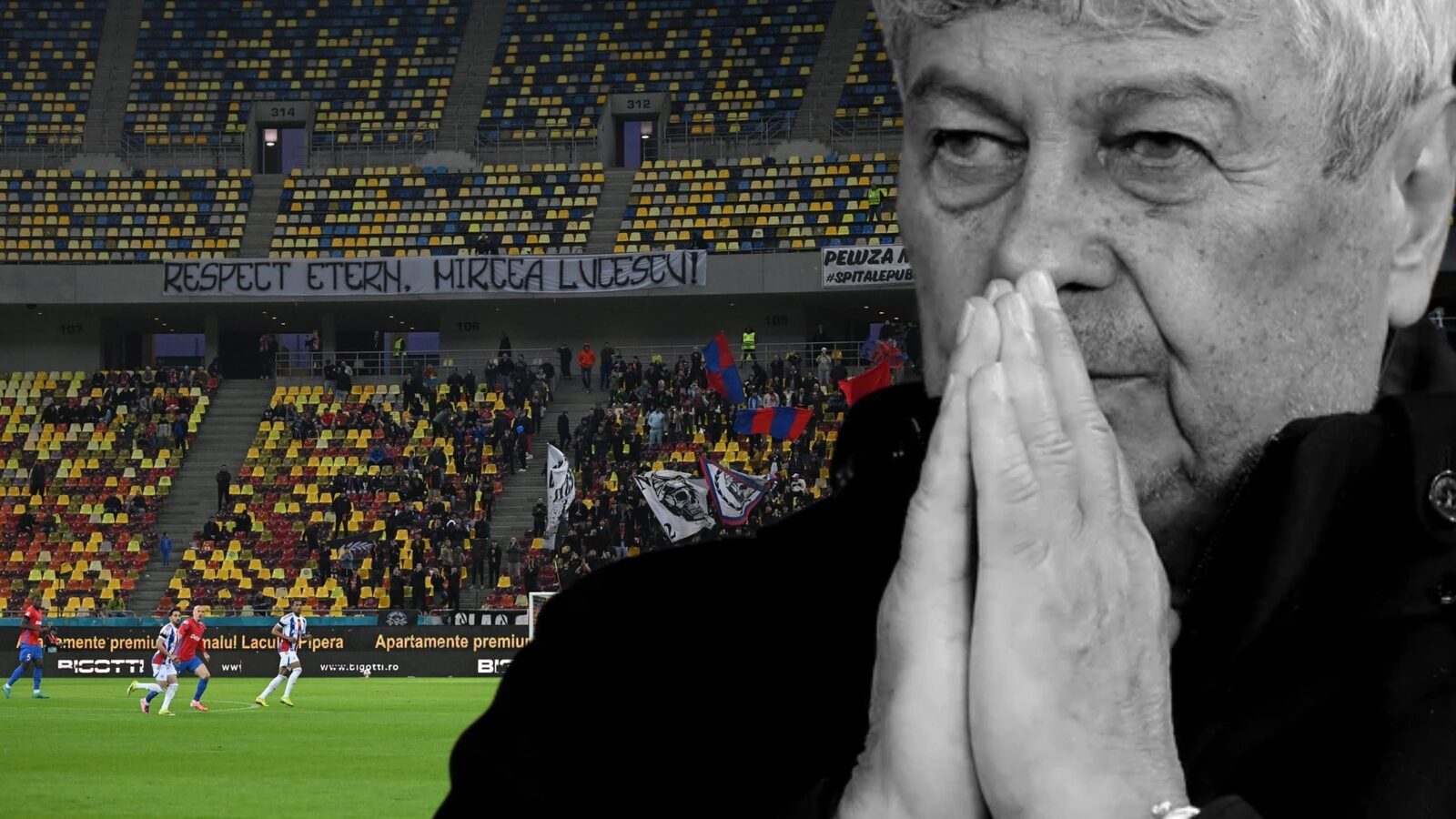 Rușine la Arena Națională: Cum a apărut Mircea Lucescu pe tabelă, după FCSB – Oțelul