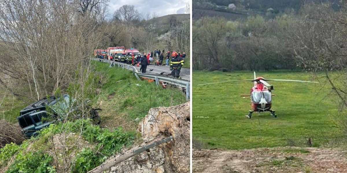 Accident grav la Mediaș: Șapte victime și planul roșu activat. Elicopter SMURD solicitat