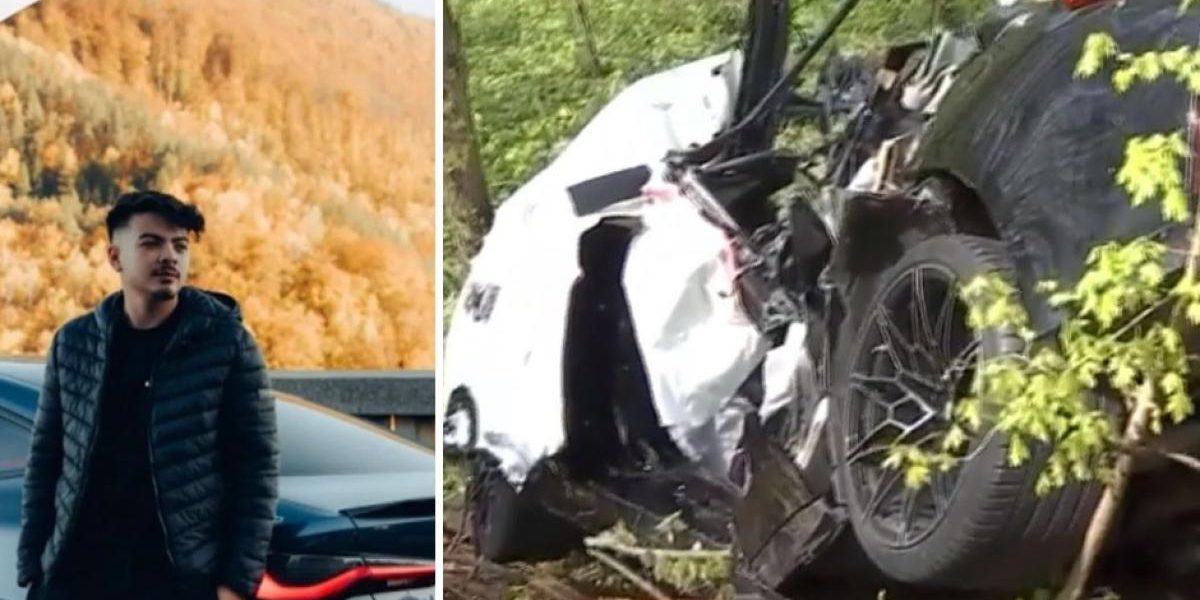 Accident violent în Snagov: Au rupt copacul cu mașina, viteză de 140 km/h