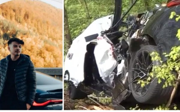 Accident violent în Snagov: Au rupt copacul cu mașina, viteză de 140 km/h