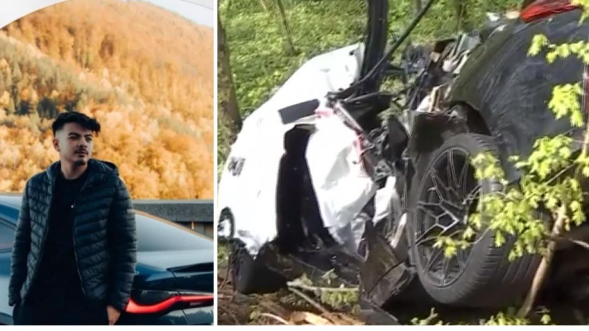 Accident violent în Snagov: Au rupt copacul cu mașina, viteză de 140 km/h
