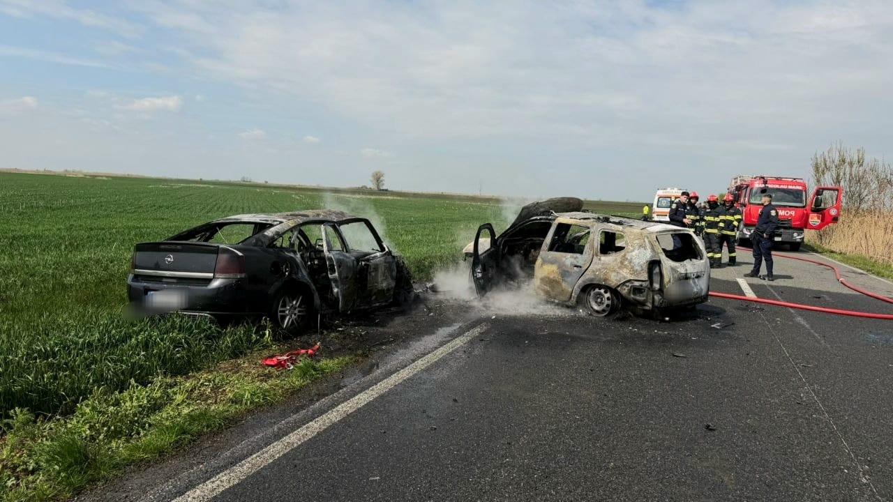 Accident TERIBIL la Timiș: o femeie a murit, trei răniți