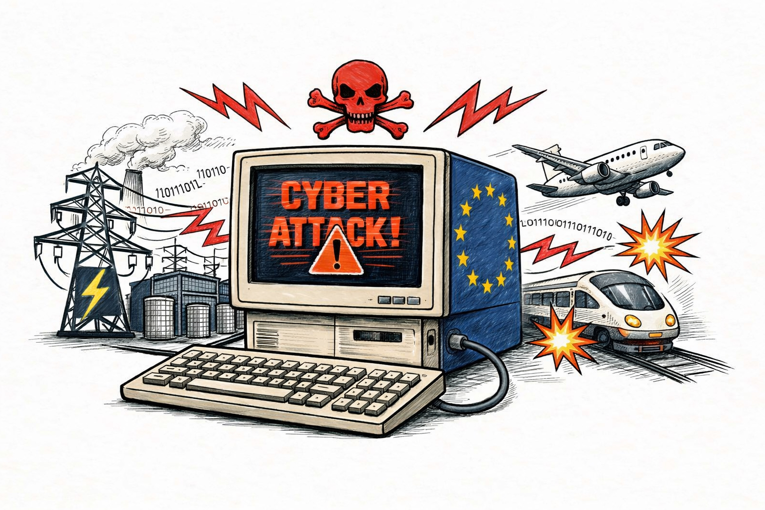 Infrastructura critică de energie și transport din România se află în fața unor riscuri crescute din cauza vulnerabilităților legate de securitatea cibernetică, în condițiile în care acestea sunt construite pe sisteme vechi, adesea neadaptate pentru era digitală