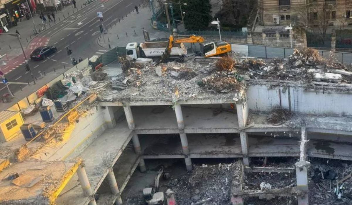Imagini EXCLUSIVE de pe șantierul AFI Central Tower din Calea Victoriei