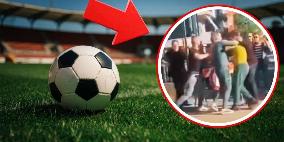Bătaie după meci: Un fotbalist a sărit la un suporter pe stradă