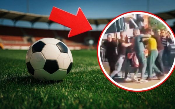 Bătaie după meci: Un fotbalist a sărit la un suporter pe stradă