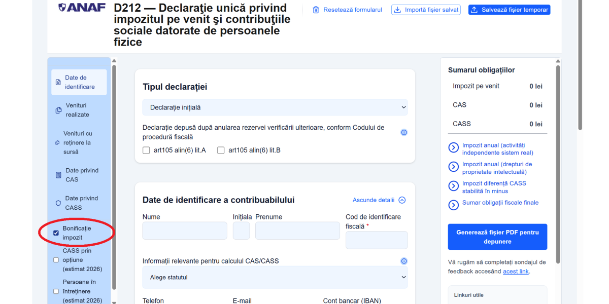 Bani pentru PFA, chirii și crypto: Ce trebuie să știi la Declarația Unică 2026!
