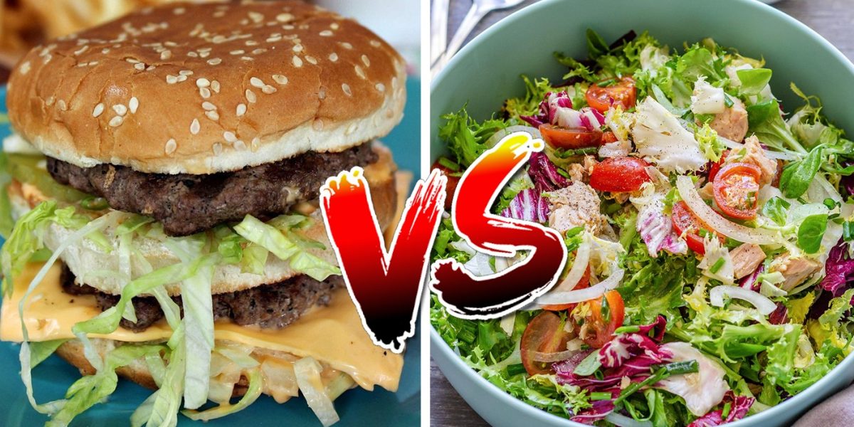 Salata cu ton vs. Big Mac: Ce te îngrașă mai tare? Calculul caloric surprinzător