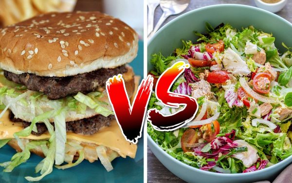 Salata cu ton vs. Big Mac: Ce te îngrașă mai tare? Calculul caloric surprinzător
