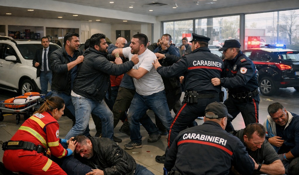 BĂTAIE SĂLBATICĂ pentru o mașină: Români, indieni și pakistanezi, la spital