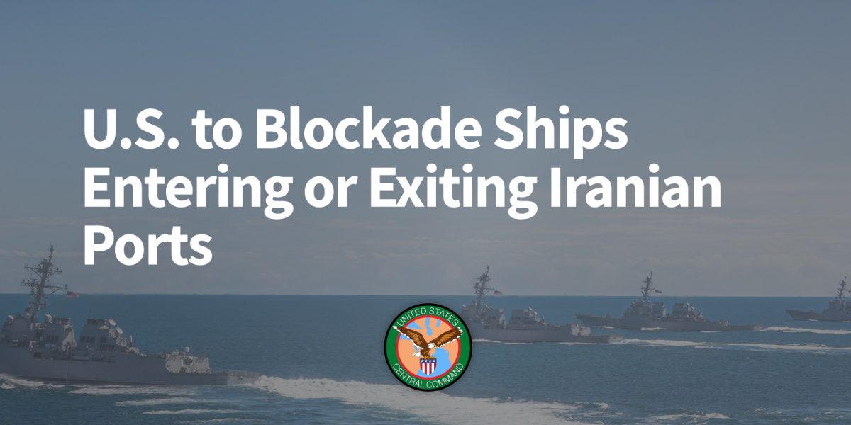 Armata SUA blochează porturile IRANULUI luni: Tensiuni majore în Golf