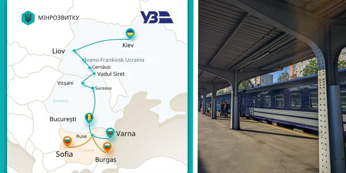 Ucrainienii deschid trenuri spre Bulgaria, cu oprire la București