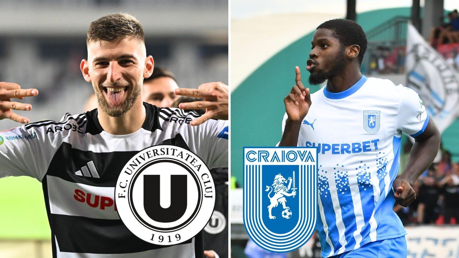 Craiova și U Cluj, fără înfrângere de Paște: Ce complex au „șepcile roșii”?