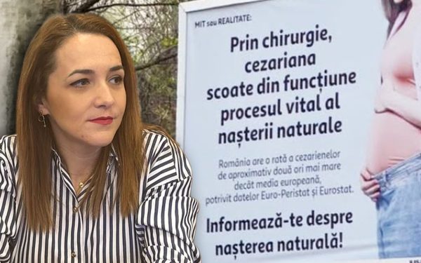 Senatoarea USR Cynthia Păun vrea interzicerea naşterii naturale. Ce argumente are?