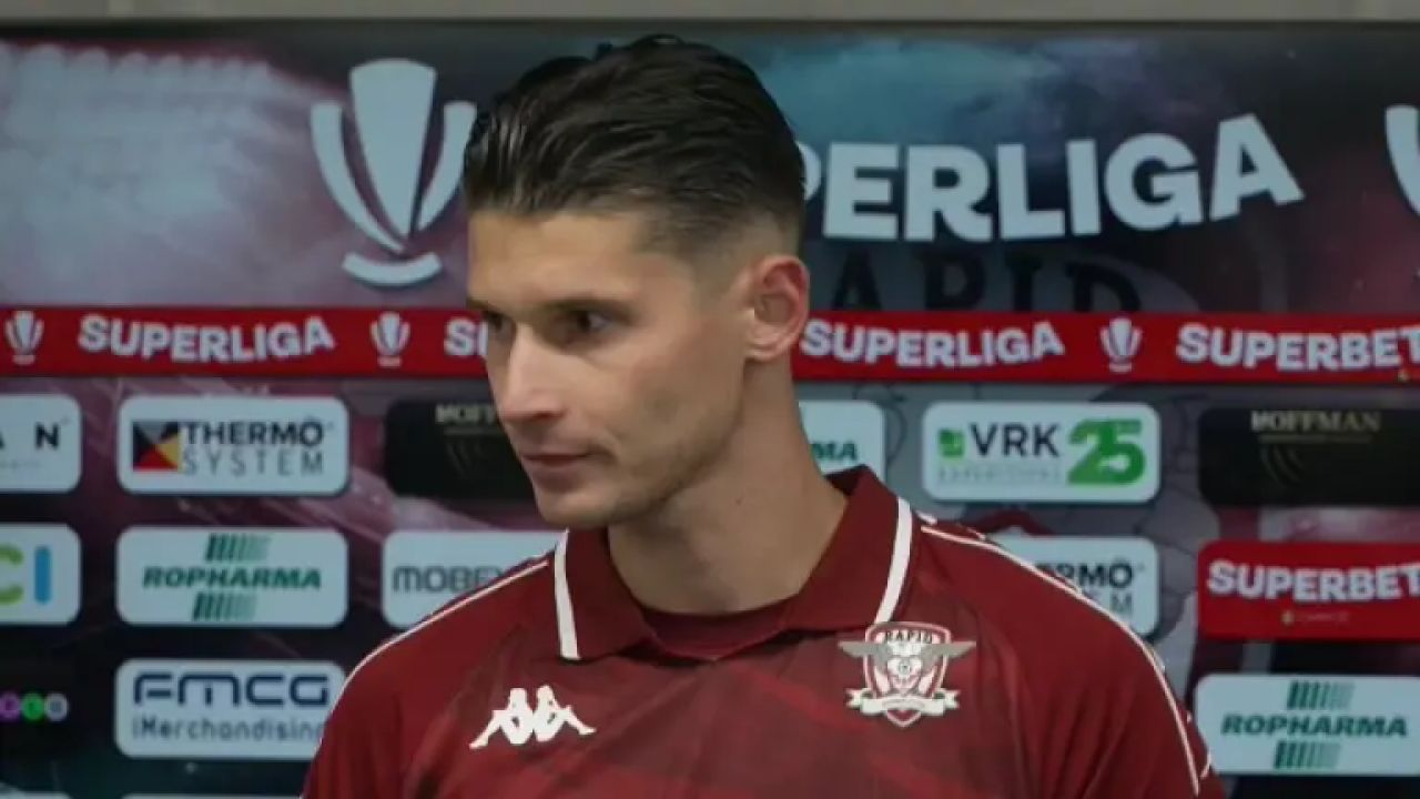 Alex Dobre, liderul și golgheterul echipei Rapid București, a avut dificultăți în a-și găsi cuvintele după ce clubul său a pierdut pe teren propriu, 1-2, în fața Universității Cluj