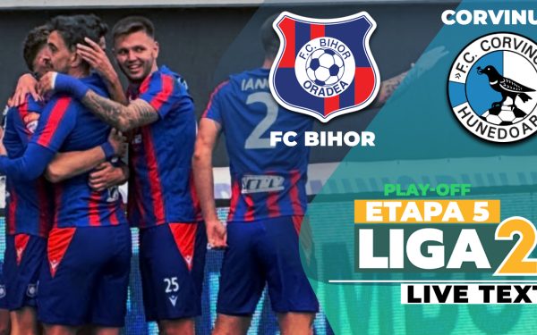 FC Bihor – Corvinul, spectacol total: Hora, gol în ambele porți! Bratu, și el pe tabelă