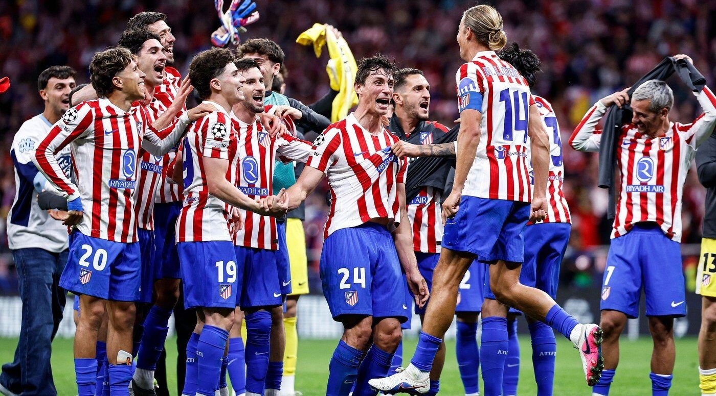 Victorie pentru Atletico Madrid: Barca, eliminată! Jucători și oficiali, în extaz