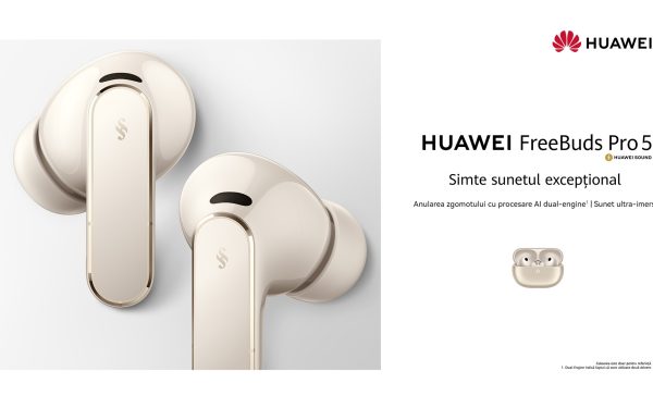 Sunet perfect cu HUAWEI FreeBuds Pro 5: Zgomotul dispare, muzica rămâne