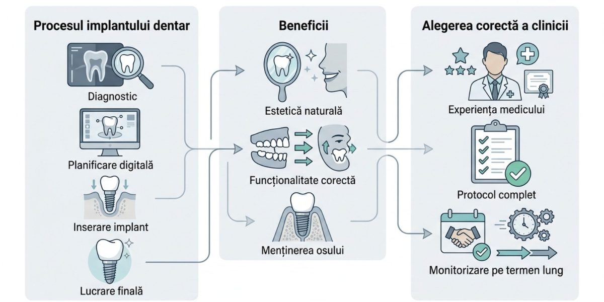 P: Ghidul esențial pentru implanturi dentare: Alege corect, în centre de top