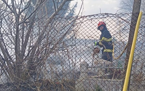 Incendiu în Cimitirul din Botoșani: Flacăra unei lumânări, posibilă cauză