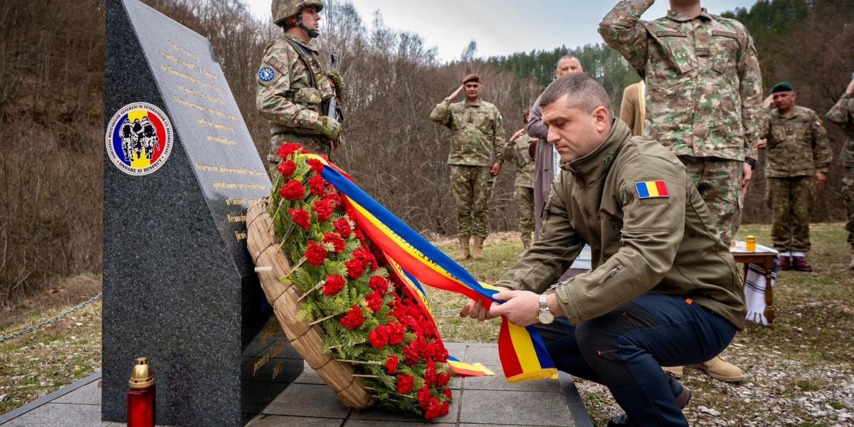 Lari Brânzan, profund emoționat în Bosnia: Comemorare pentru eroul căzut după 1990