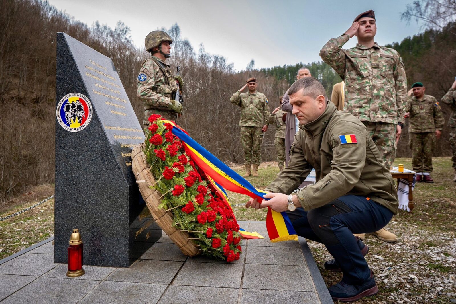 Lari Brânzan, profund emoționat în Bosnia: Comemorare pentru eroul căzut după 1990
