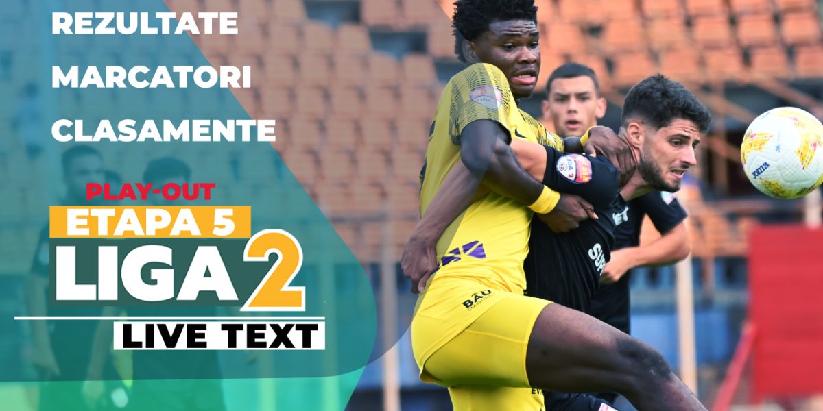 Lupta pentru evitarea retrogradării se joacă ACUM în Liga 2!