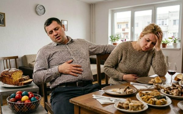 Ai mâncat la Paște? Corpul îți dă semnale CLARE. Când să mergi la medic