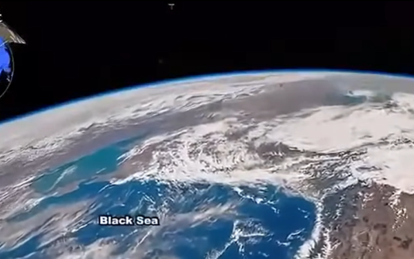 România, de sus: Astronauții NASA au fotografiat Delta Dunării și Marea Neagră