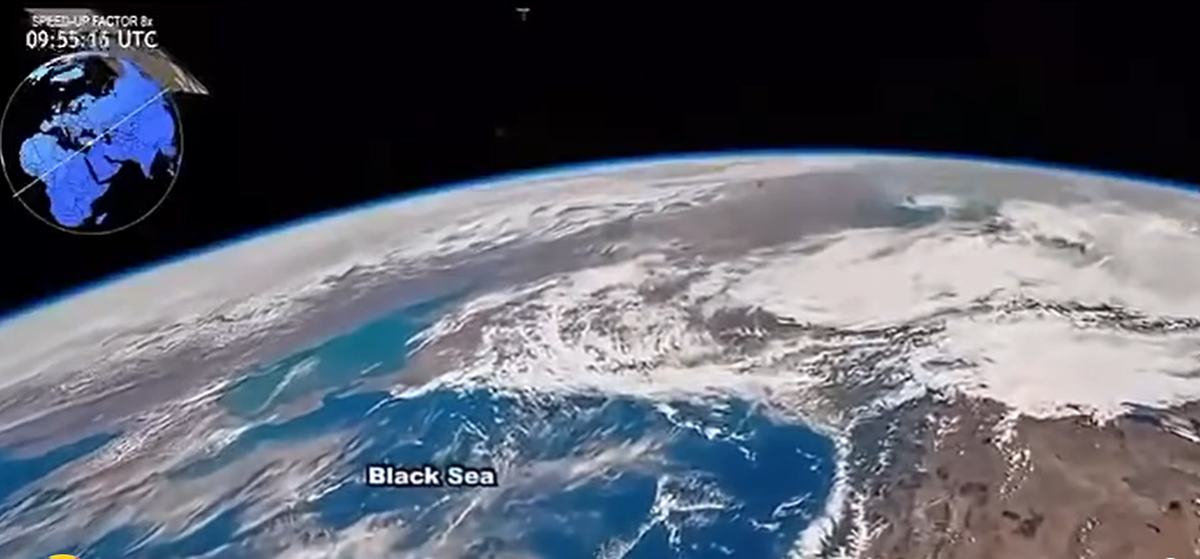 România, de sus: Astronauții NASA au fotografiat Delta Dunării și Marea Neagră