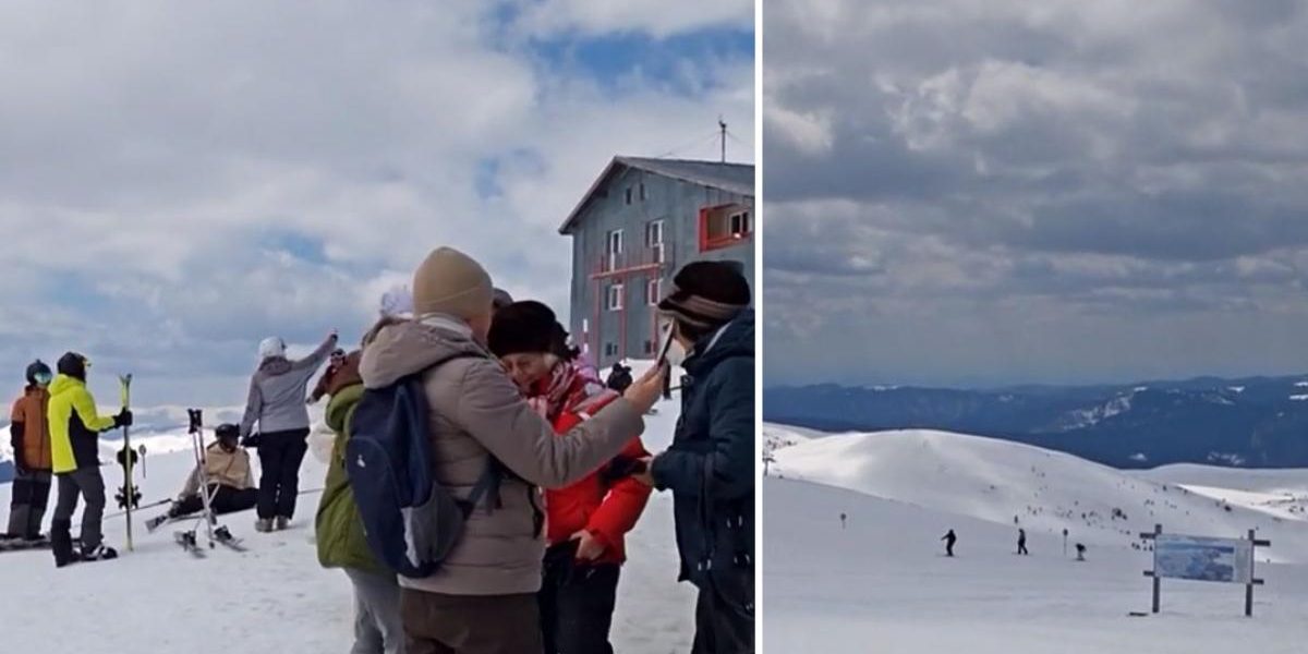 Mii de turiști au luat cu asalt pârtiile din Sinaia de Paște