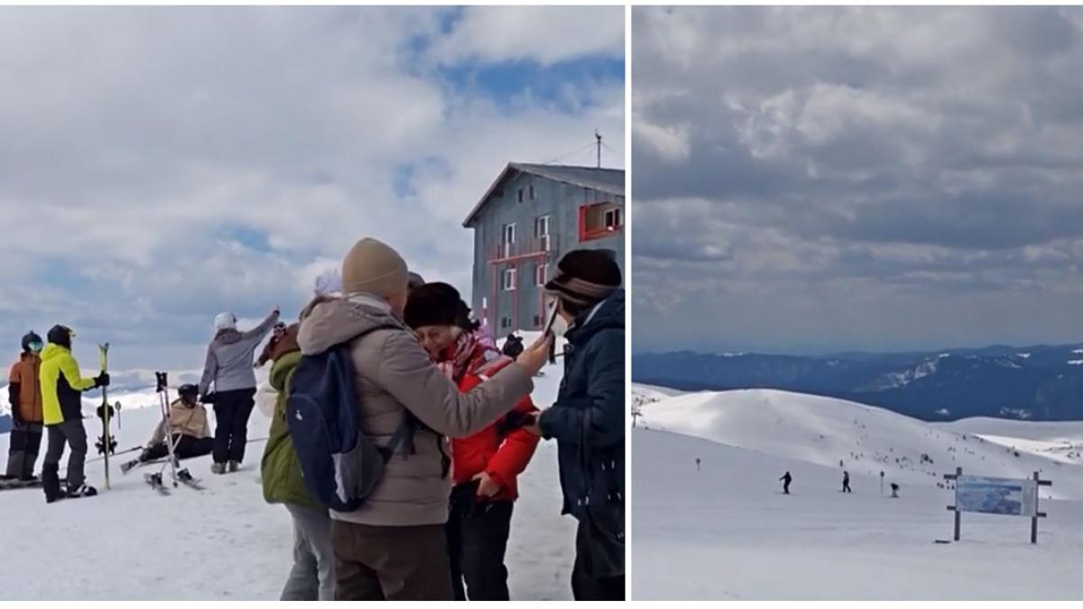 Mii de turiști au luat cu asalt pârtiile din Sinaia de Paște