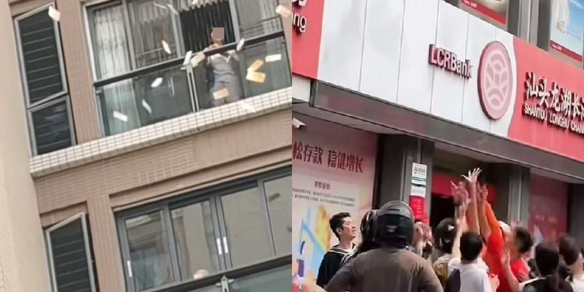 S-a certat cu soțul și a aruncat peste 160.000 de dolari de la balcon, în China