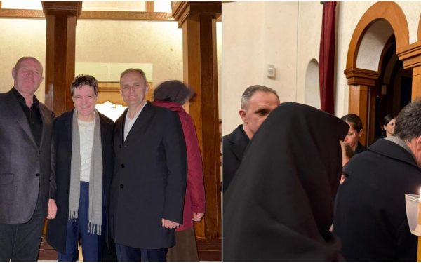 Nicușor Dan, vizită-surpriză la Mănăstirea Cornu în Vinerea Mare