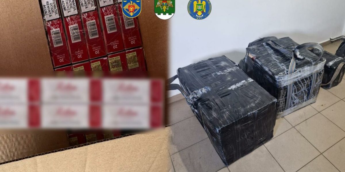 Rețea de contrabandă cu țigări, lovită în Moldova. Poliția de Frontieră Română, implicată