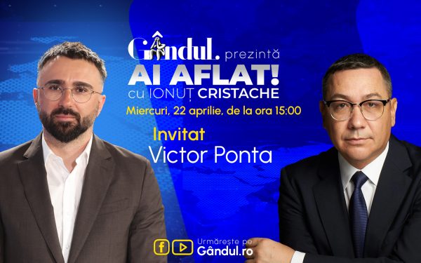 Cristache îl aduce pe Ponta la Gândul. Emisiunea „Ai Aflat!” debutează miercuri