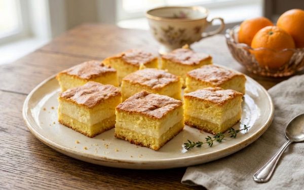 Prăjitură divină: Cremă fină de brânză și portocală, un deliciu gustos!