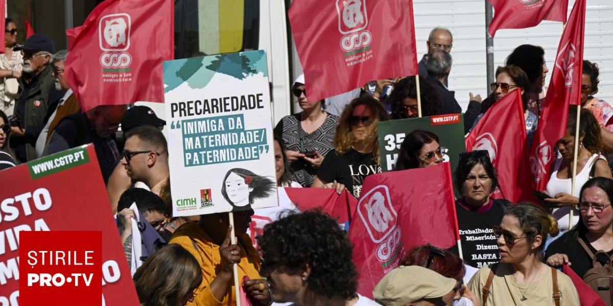 Zeci de mii de oameni, la Lisabona, în stradă: Proteste față de reformele muncii