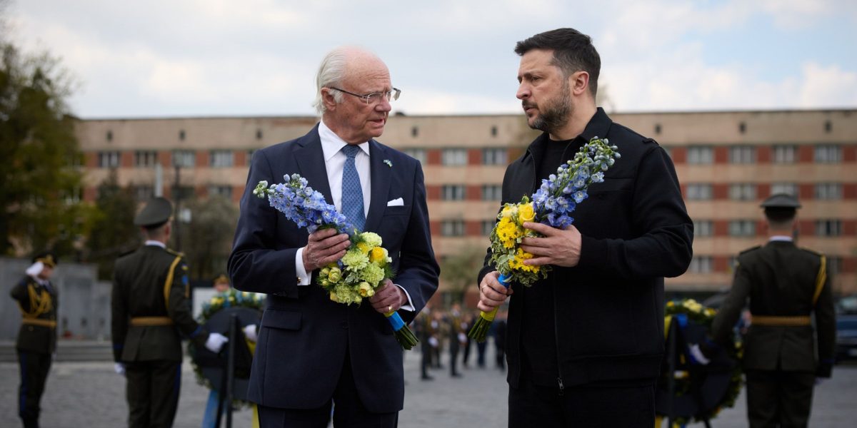 Regele Suediei, vizită surpriză la Liov: Zelenski, vizat de discuții