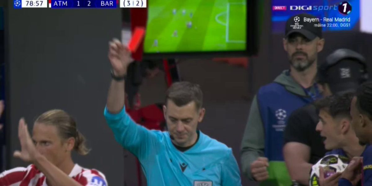 Barcelona, iar cartonaș roșu cu Atletico Madrid: Se repetă istoria