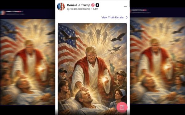 Imagine AI cu Donald Trump-Iisus: Scandal uriaș. Reacții dure de la vedete și Biserică