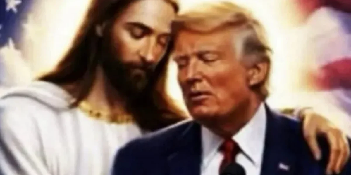 Donald Trump, din nou controversat: Se autointitulează Iisus, îmbrățișat de… Iisus