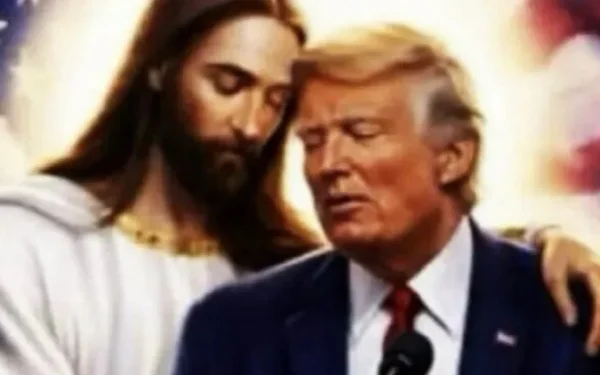 Donald Trump, din nou controversat: Se autointitulează Iisus, îmbrățișat de… Iisus