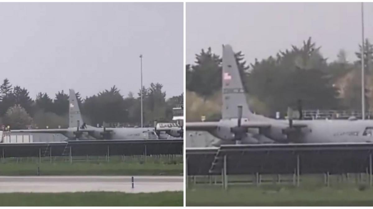 Bărbat, arestat după ce a atacat cu pumnii o aeronavă militară americană