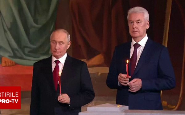 Putin, la slujba de Paște: Armistițiul cu Ucraina, pe final