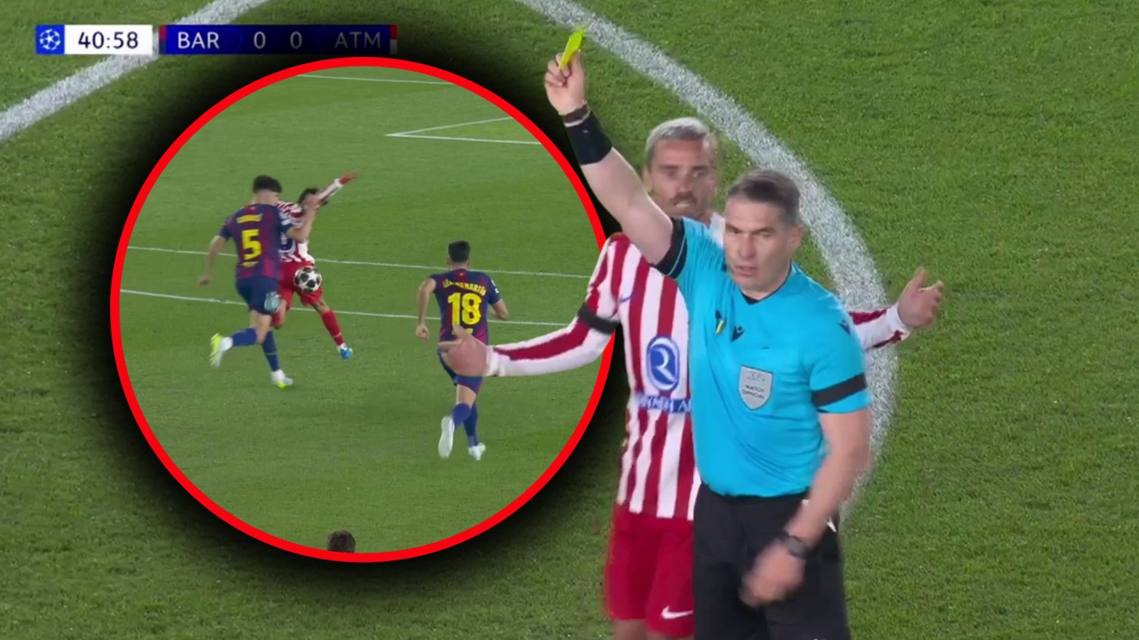 Istvan Kovacs, centralul român, a avut parte de o seară tensionată în sferturile de finală ale Ligii Campionilor, în meciul de pe Camp Nou dintre Barcelona și Atletico Madrid