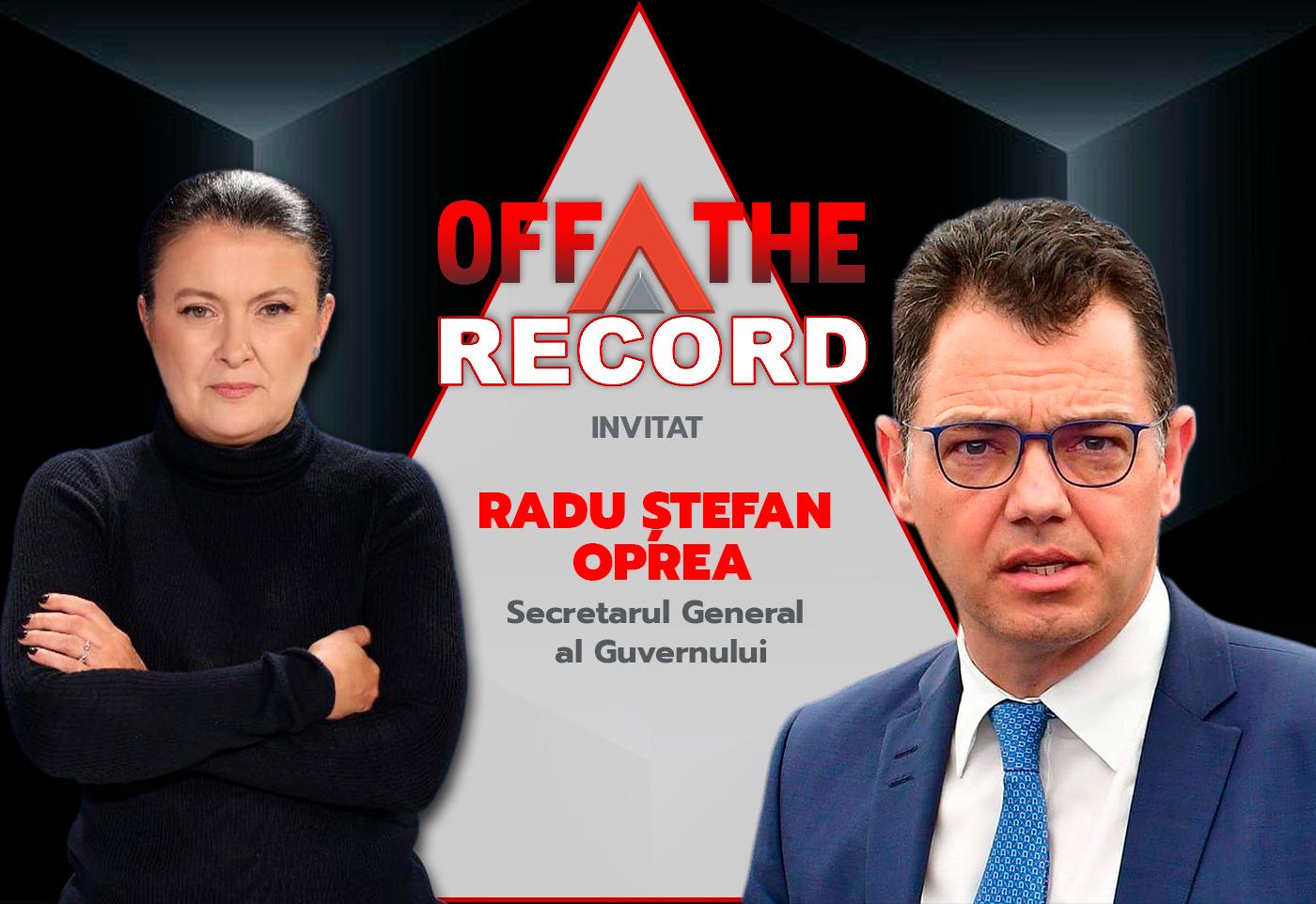 Radu Oprea, Secretar de Stat, în dialog INCENDIAR: OFF The Record