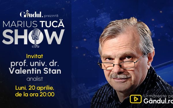Marius Tucă revine luni, cu Valentin Stan, la „Gândul”, ora 20:00